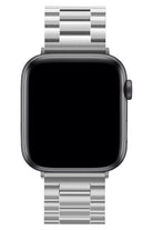 Apple Watch Uyumlu Üç Bakla Çelik Loop Kordon Gümüş Gri
