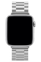 Apple Watch Uyumlu Üç Bakla Çelik Loop Kordon Gümüş Gri