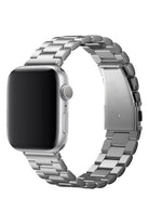 Apple Watch Uyumlu Üç Bakla Çelik Loop Kordon Gümüş Gri