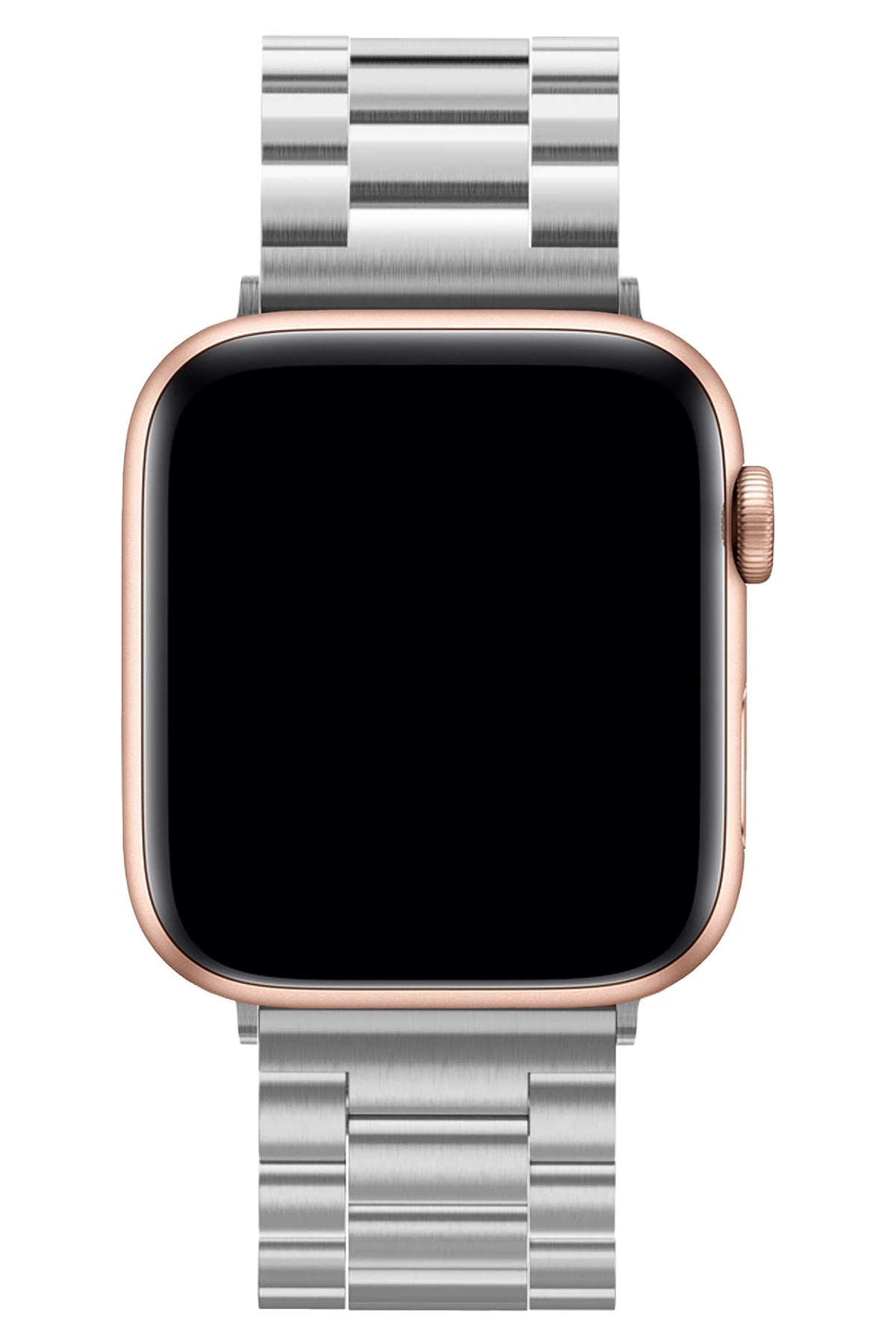 Apple Watch Uyumlu Üç Bakla Çelik Loop Kordon Gümüş Gri