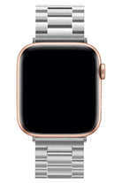 Apple Watch Uyumlu Üç Bakla Çelik Loop Kordon Gümüş Gri