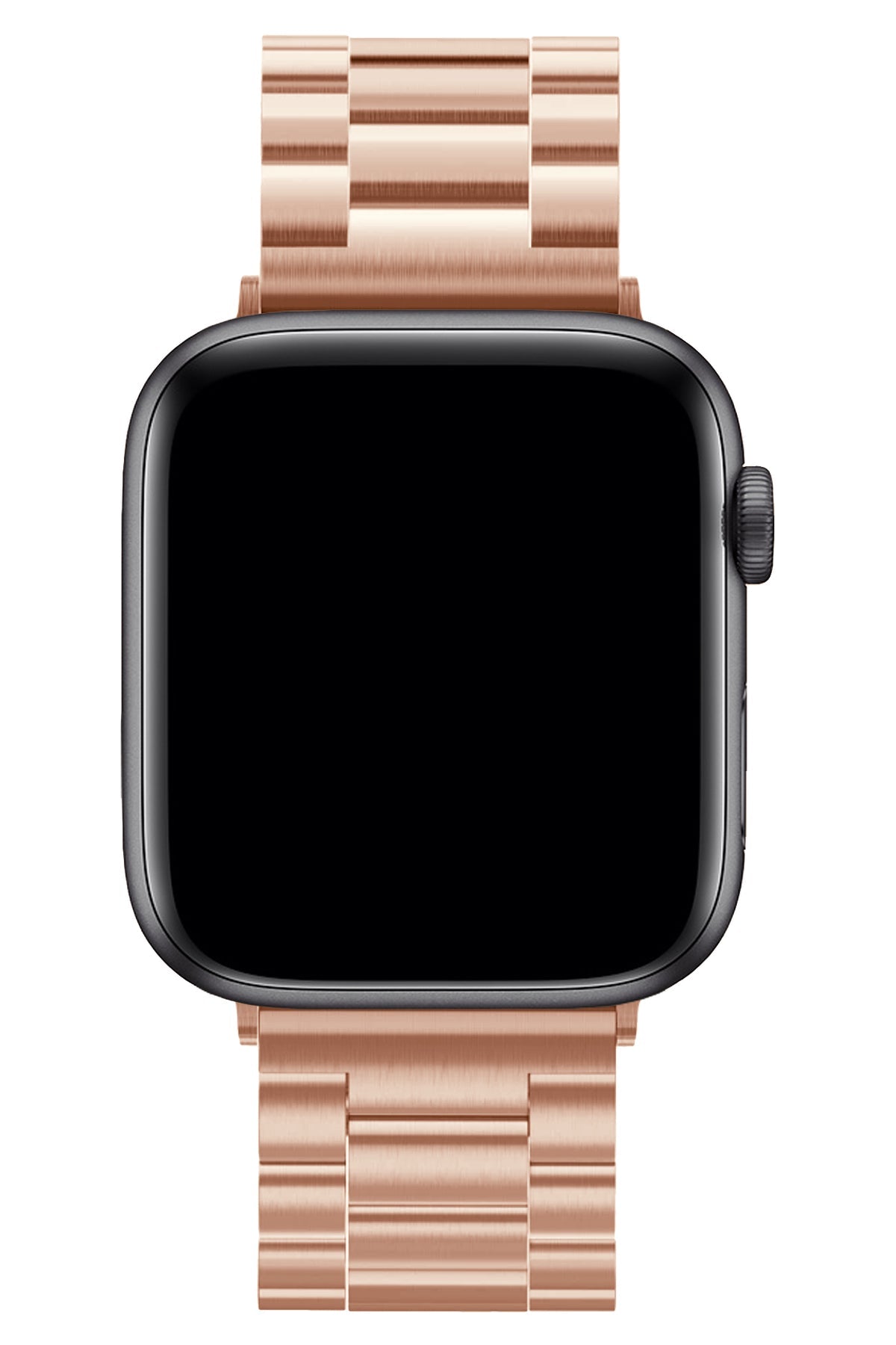 Apple Watch Uyumlu Üç Bakla Çelik Loop Kordon Rose Gold