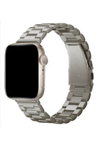 Apple Watch Uyumlu Üç Bakla Çelik Loop Kordon Titanyum