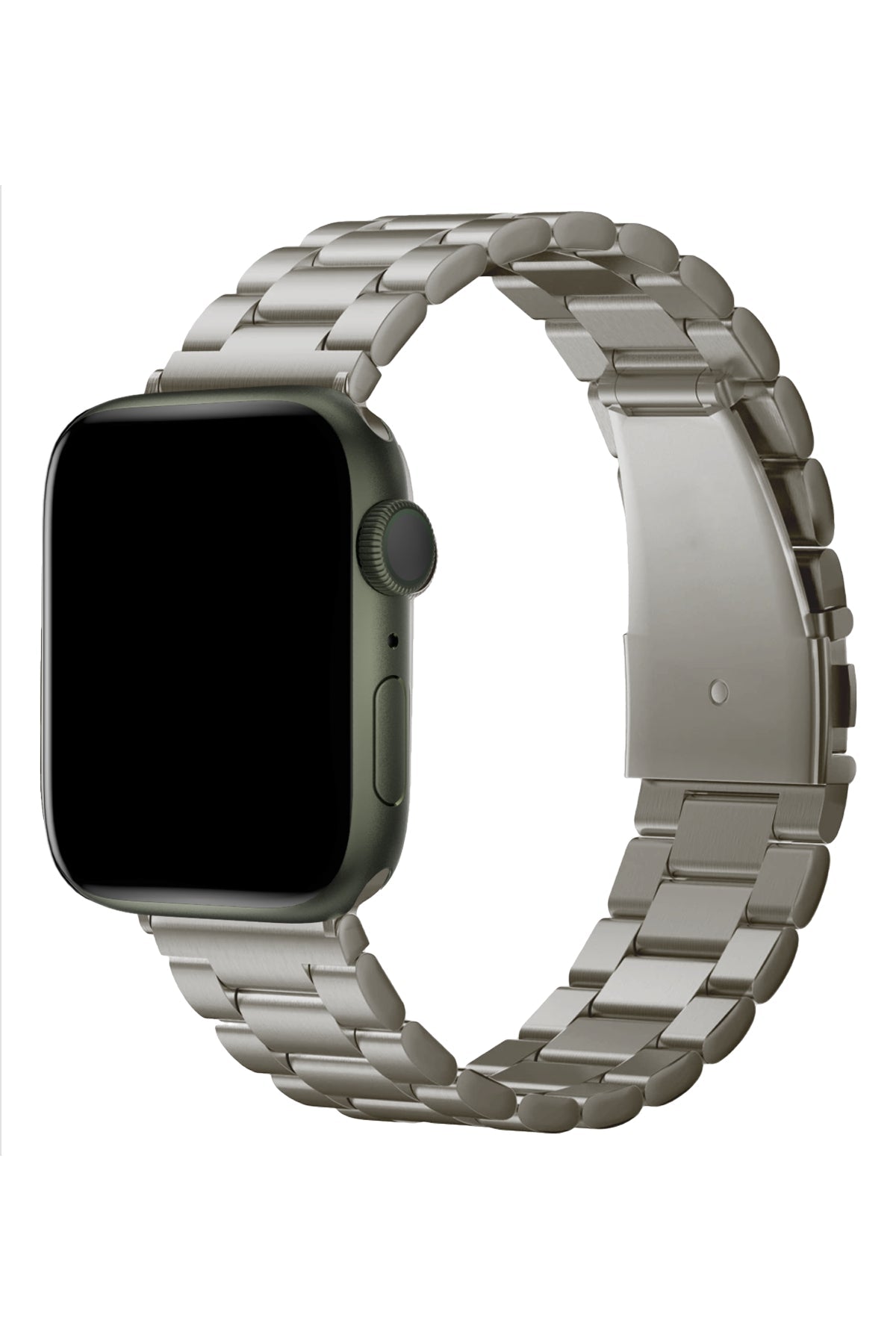 Apple Watch Uyumlu Üç Bakla Çelik Loop Kordon Titanyum