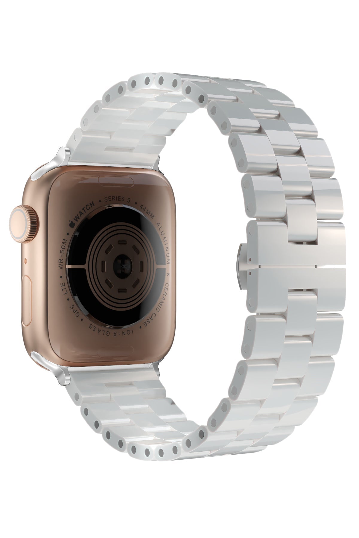 Apple Watch Uyumlu Üç Bakla Seramik Loop Kordon Beyaz