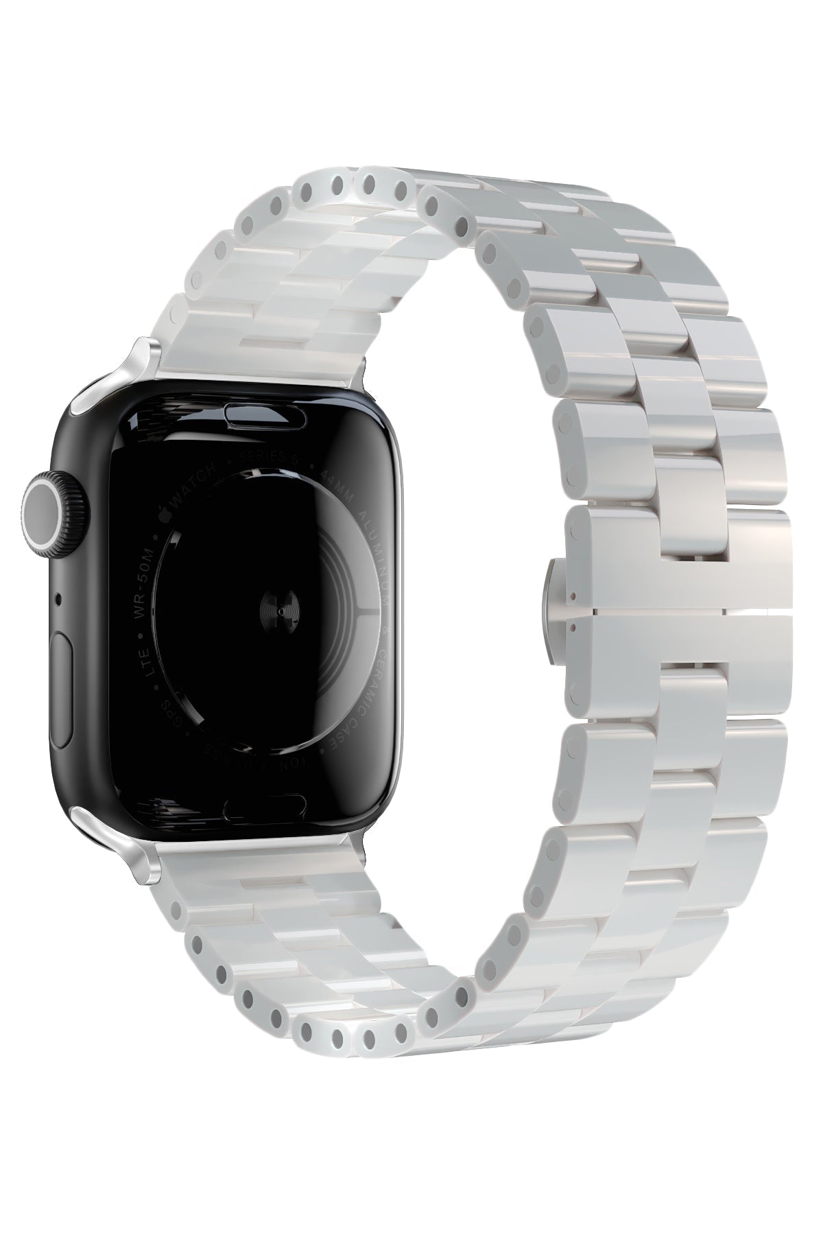Apple Watch Uyumlu Üç Bakla Seramik Loop Kordon Beyaz