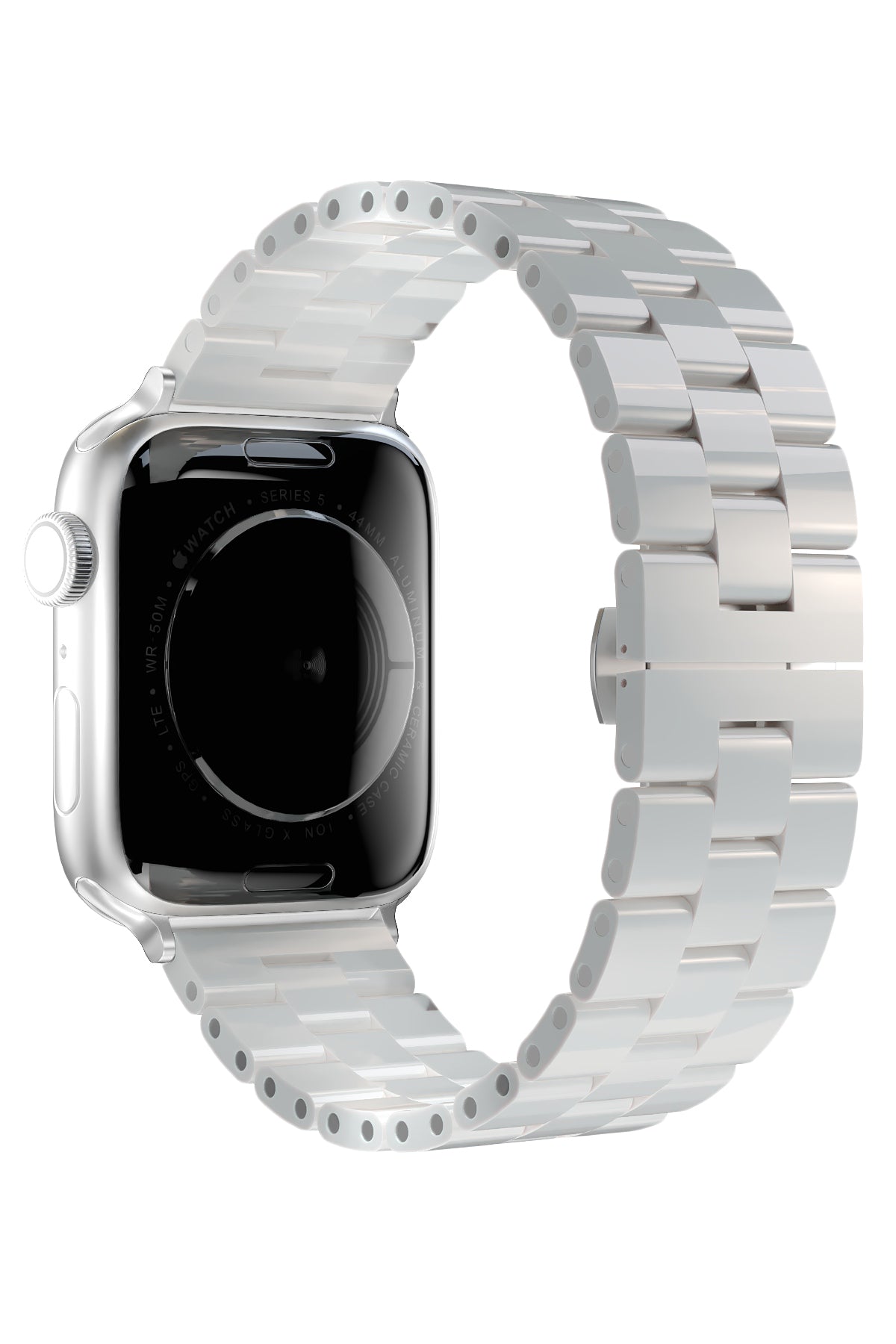 Apple Watch Uyumlu Üç Bakla Seramik Loop Kordon Beyaz