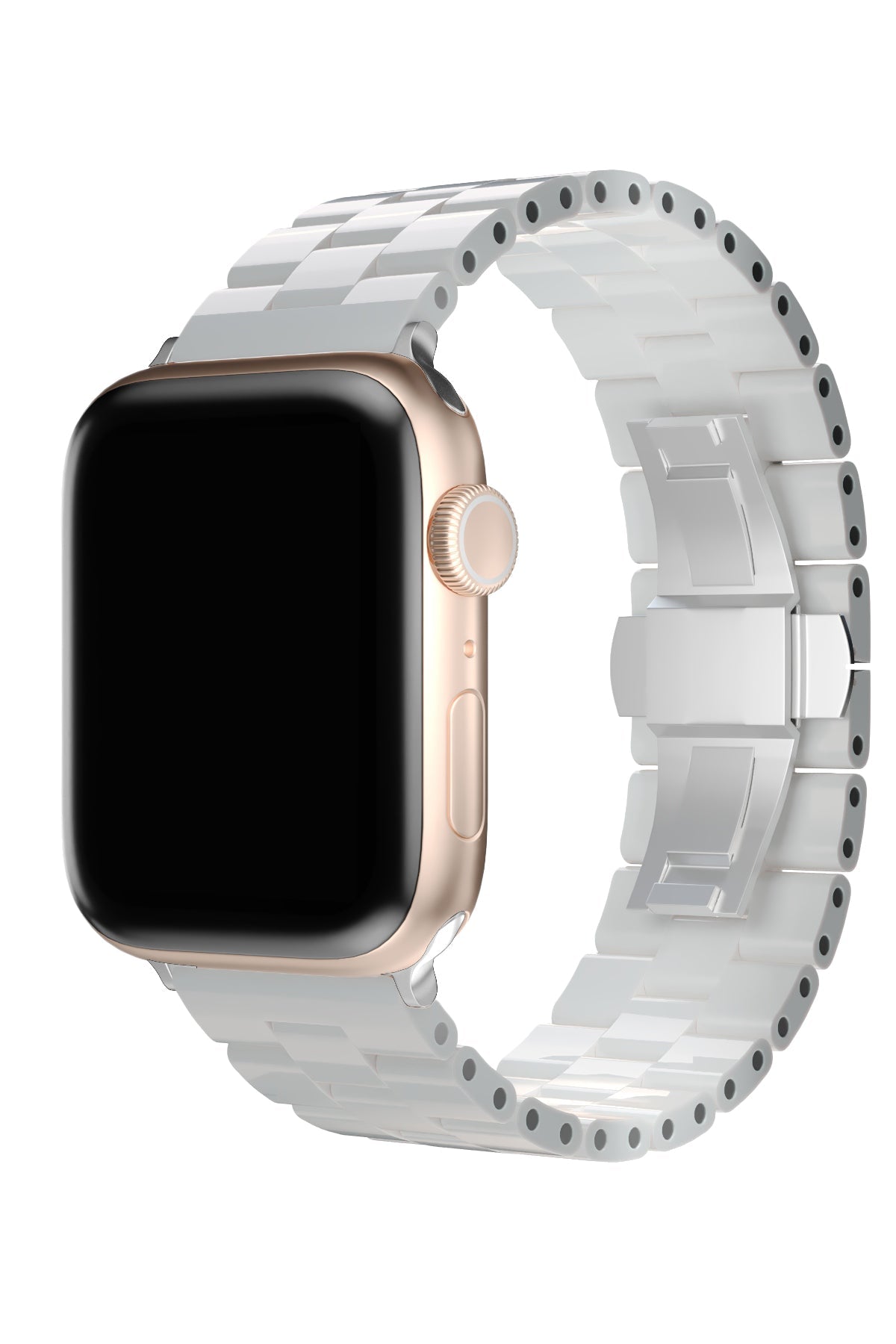 Apple Watch Uyumlu Üç Bakla Seramik Loop Kordon Beyaz