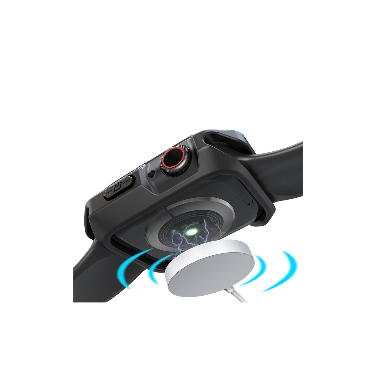 Apple Watch Uyumlu Armor Kasa Koruyucu Soft Black