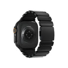 Titaflex Apple Watch Ultra Uyumlu Titanyum Kordon Obsid