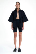 Birdiejay-Anise Rüzgarlik Ceket Si̇yah-Ceket-1-Milagron.com