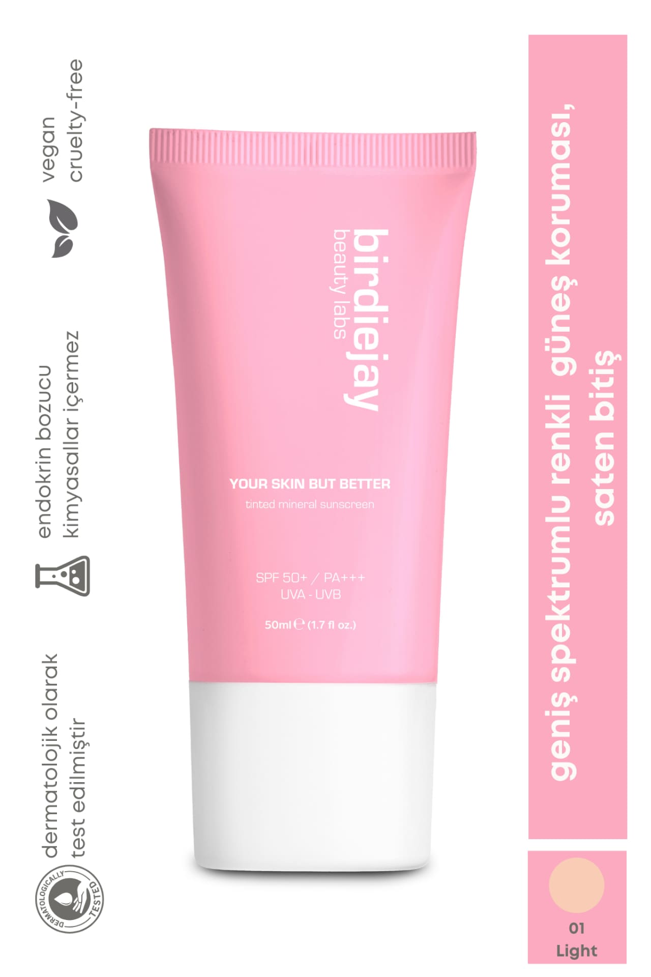 YOUR SKIN BUT BETTER RENKLİ MİNERAL GÜNEŞ KREMİ - LIGHT