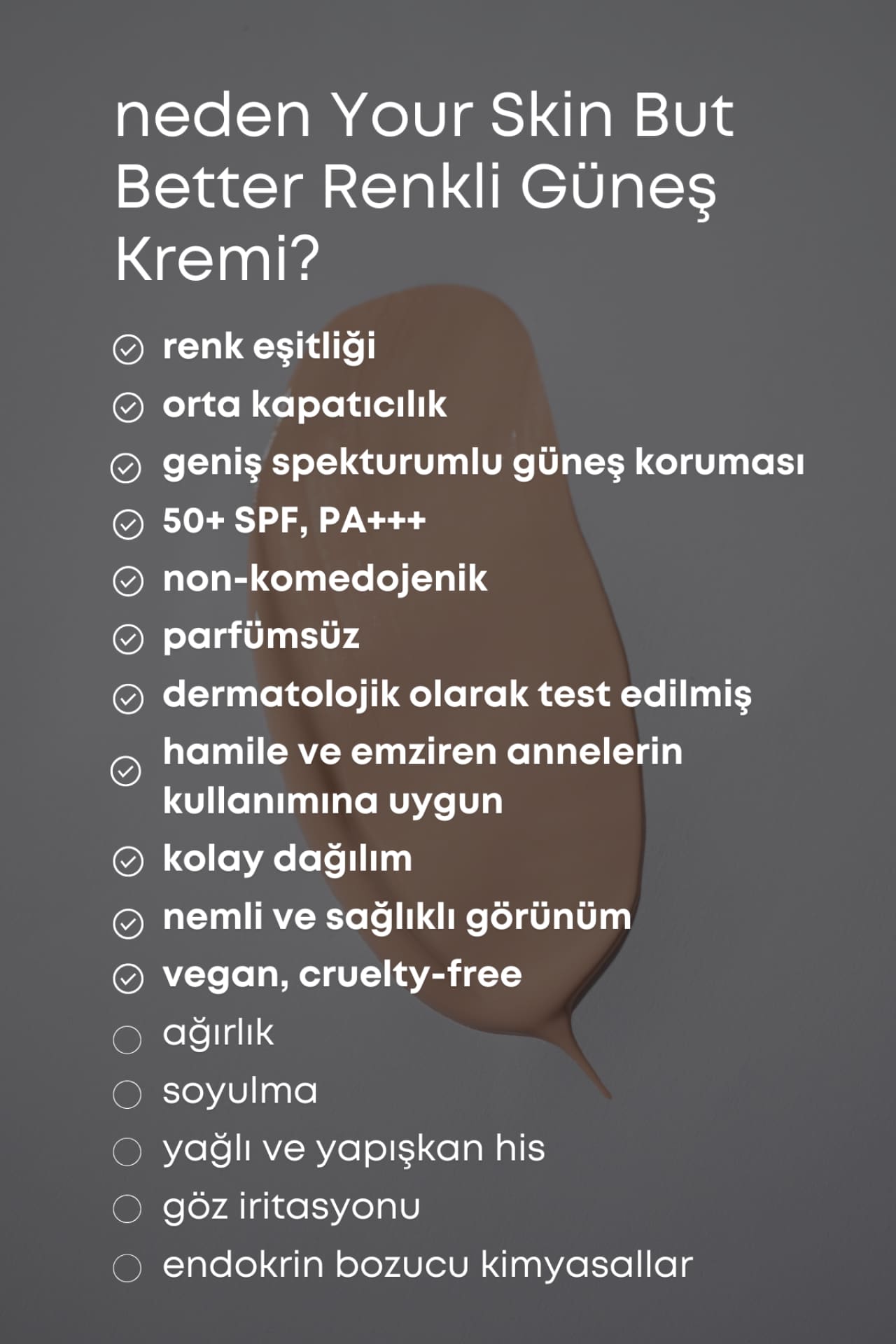 YOUR SKIN BUT BETTER RENKLİ MİNERAL GÜNEŞ KREMİ - LIGHT