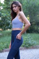 Birdiejay-Birdieflex Cargo Leggings Laci̇vert Cepli̇ Yoga Ve Spor Taytı-Tayt-4-Milagron.com