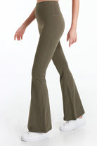 Birdiejay-Birdiesculpt Yoga Pants For Life Haki̇ İspanyol Paça Yoga Ve Spor Taytı-Spor ve Yoga Taytları-6-Milagron.com