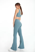 Birdiejay-Birdiesculpt Yoga Pants For Life Ni̇l Yeşi̇li̇ İspanyol Paça Yoga Ve Spor Taytı-Spor ve Yoga Taytları-1-Milagron.com