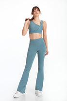 Birdiejay-Birdiesculpt Yoga Pants For Life Ni̇l Yeşi̇li̇ İspanyol Paça Yoga Ve Spor Taytı-Spor ve Yoga Taytları-4-Milagron.com