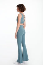 Birdiejay-Birdiesculpt Yoga Pants For Life Ni̇l Yeşi̇li̇ İspanyol Paça Yoga Ve Spor Taytı-Spor ve Yoga Taytları-8-Milagron.com