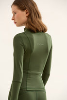 Birdiejay-Birdiesmooth Icon Mode Cropped Pilates Jacket Koyu Zeyti̇n Yeşi̇li̇ Crop Pilates Ceketi-Ceketler-7-Milagron.com