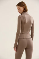 Birdiejay-Birdiesmooth Icon Mode Cropped Pilates Jacket Kum Rengi̇ Crop Pilates Ceketi-Ceketler-3-Milagron.com