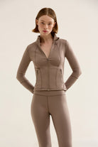 Birdiejay-Birdiesmooth Icon Mode Cropped Pilates Jacket Kum Rengi̇ Crop Pilates Ceketi-Ceketler-6-Milagron.com