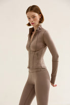 Birdiejay-Birdiesmooth Icon Mode Cropped Pilates Jacket Kum Rengi̇ Crop Pilates Ceketi-Ceketler-7-Milagron.com