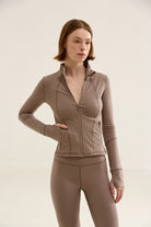 Birdiejay-Birdiesmooth Icon Mode Cropped Pilates Jacket Kum Rengi̇ Crop Pilates Ceketi-Ceketler-9-Milagron.com