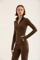 Birdiejay-Birdiesmooth Main Character Pilates Jacket Kahverengi̇ Pi̇lates Ceketi̇-Ceketler-6-Milagron.com