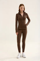 Birdiejay-Birdiesmooth Main Character Pilates Jacket Kahverengi̇ Pi̇lates Ceketi̇-Ceketler-7-Milagron.com