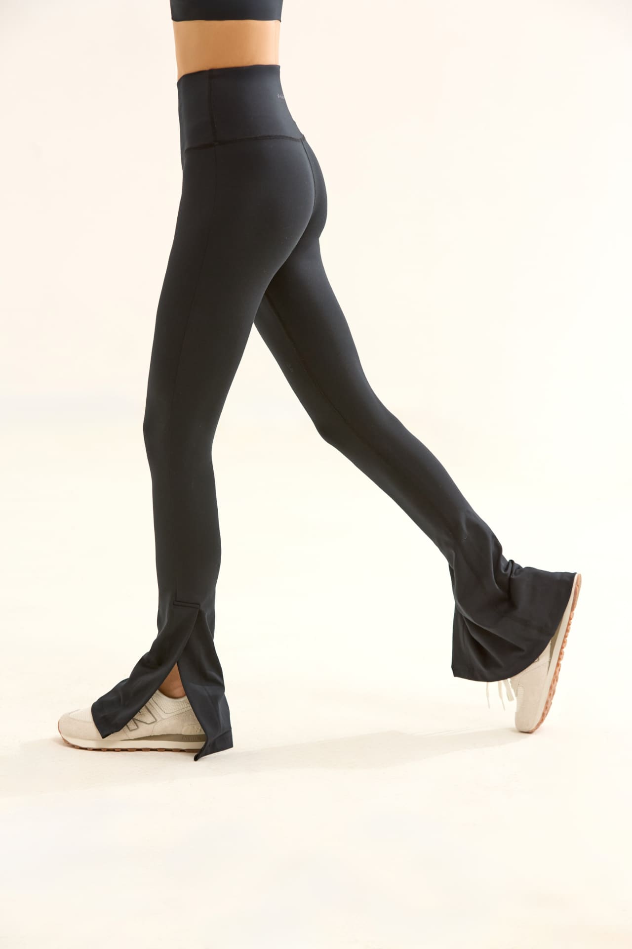 Birdiejay-Birdiesmooth Slit Up Si̇yah Yirtmaçli Yoga Ve Spor Tayti-Yırtmaçlı Taytlar-2-Milagron.com