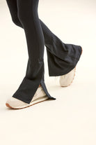 Birdiejay-Birdiesmooth Slit Up Si̇yah Yirtmaçli Yoga Ve Spor Tayti-Yırtmaçlı Taytlar-3-Milagron.com