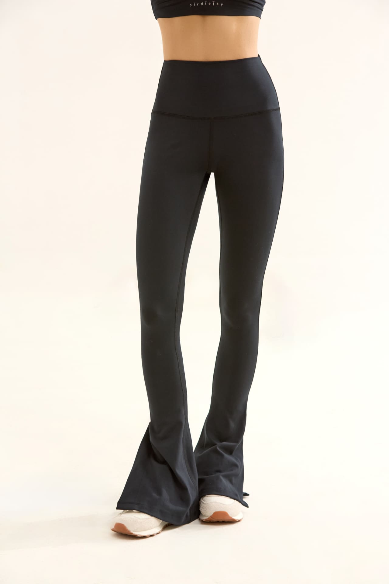 Birdiejay-Birdiesmooth Slit Up Si̇yah Yirtmaçli Yoga Ve Spor Tayti-Yırtmaçlı Taytlar-4-Milagron.com