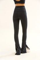 Birdiejay-Birdiesmooth Slit Up Si̇yah Yirtmaçli Yoga Ve Spor Tayti-Yırtmaçlı Taytlar-5-Milagron.com