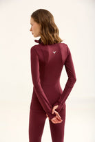 Birdiejay-Birdiesmooth Statement Half Zip Bordo Yarim Fermuarli üst-3-Milagron.com