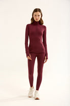 Birdiejay-Birdiesmooth Statement Half Zip Bordo Yarim Fermuarli üst-5-Milagron.com