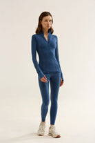 Birdiejay-Birdiesmooth Statement Half Zip Gece Mavi̇si̇ Yarim Fermuarli üst-Half Zip Üstler-6-Milagron.com