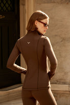 Birdiejay-Birdiesmooth Statement Half Zip Kahverengi̇ Yarim Fermuarli üst-4-Milagron.com