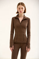 Birdiejay-Birdiesmooth Statement Half Zip Kahverengi̇ Yarim Fermuarli üst-5-Milagron.com