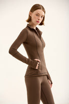 Birdiejay-Birdiesmooth Statement Half Zip Kahverengi̇ Yarim Fermuarli üst-7-Milagron.com