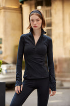 Birdiejay-Birdiesmooth Statement Half Zip Si̇yah Yarim Fermuarli üst-Half Zip Üstler-1-Milagron.com