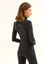 Birdiejay-Birdiesmooth Statement Half Zip Si̇yah Yarim Fermuarli üst-Half Zip Üstler-5-Milagron.com