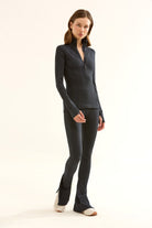 Birdiejay-Birdiesmooth Statement Half Zip Si̇yah Yarim Fermuarli üst-Half Zip Üstler-7-Milagron.com