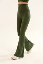 Birdiejay-Birdiesmooth Yoga Pants For Life Koyu Zeyti̇n Yeşi̇li̇ İspanyol Paça Yoga Ve Spor Tayti-7-Milagron.com