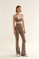 Birdiejay-Birdiesmooth Yoga Pants For Life Kum Rengi̇ İspanyol Paça Yoga Ve Spor Tayti-2-Milagron.com