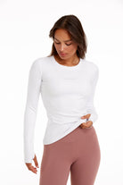 Birdiejay-Birdiesmooth Your New Go To Beyaz Uzun Kollu T Shirt-T-Shirts-1-Milagron.com