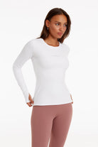 Birdiejay-Birdiesmooth Your New Go To Beyaz Uzun Kollu T Shirt-T-Shirts-3-Milagron.com