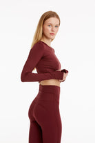 Birdiejay-Birdiesmooth Your New Go To Bordo Uzun Kollu T Shirt-T-Shirts-6-Milagron.com