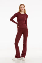 Birdiejay-Birdiesmooth Your New Go To Bordo Uzun Kollu T Shirt-T-Shirts-7-Milagron.com