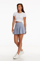 Birdiejay-Birdiesmooth Your New Go To Cropped Baby Tee Beyaz Kısa Kollu Crop T Shirt-T-Shirts-5-Milagron.com