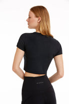 Birdiejay-Birdiesmooth Your New Go To Cropped Baby Tee Si̇yah Kısa Kollu Crop T Shirt-T-Shirts-2-Milagron.com